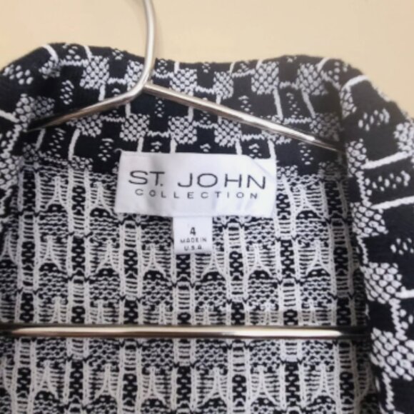 BUNDLE WOMENS ST JOHN JACKET JAEGER TOP CHECKED JESSICA MCCLINTOCK KIMOTO NEW 34 - Picture 5 of 8